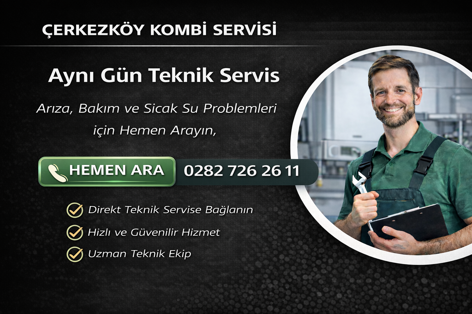 ÇERKEZKÖY KOMBİ SERVİSİ