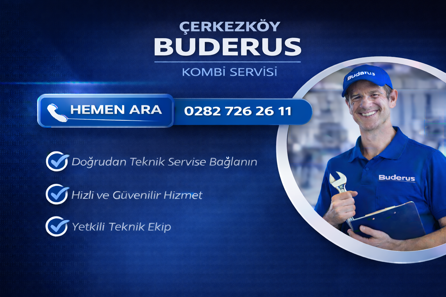 ÇERKEZKÖY BUDERUS KOMBİ SERVİSİ