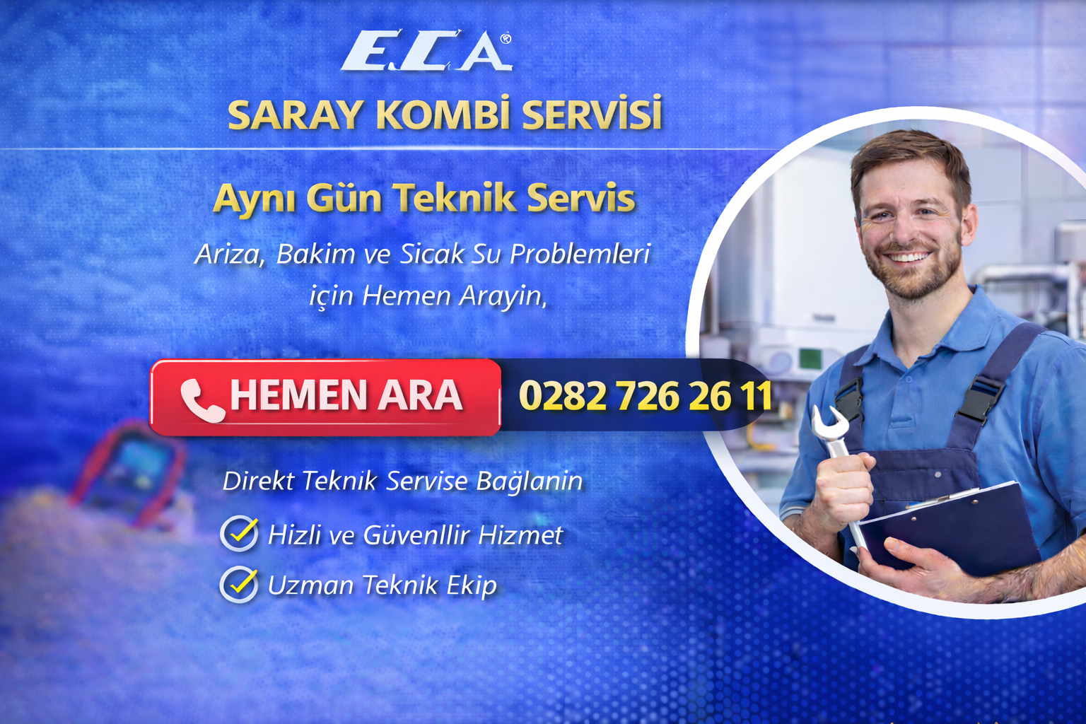ECA SARAY KOMBİ ARIZA BAKIM SERVİSİ