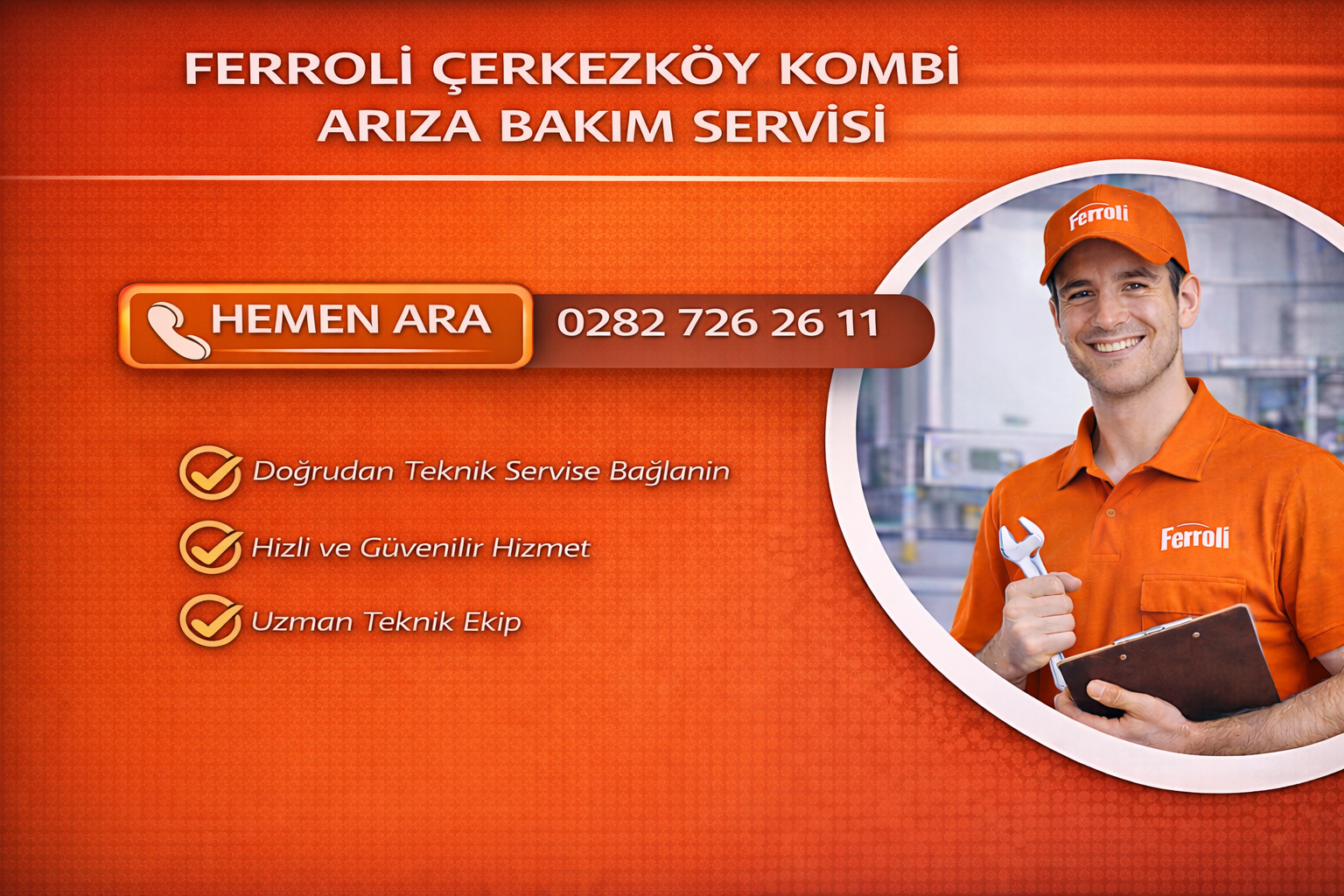 FERROLİ ÇERKEZKÖY KOMBİ ARIZA BAKIM SERVİSİ