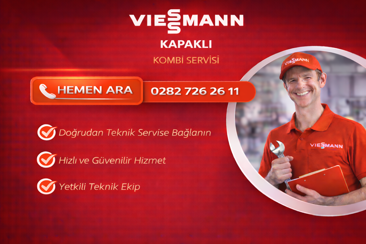 VİESSMANN KAPAKLI KOMBİ SERVİSİ