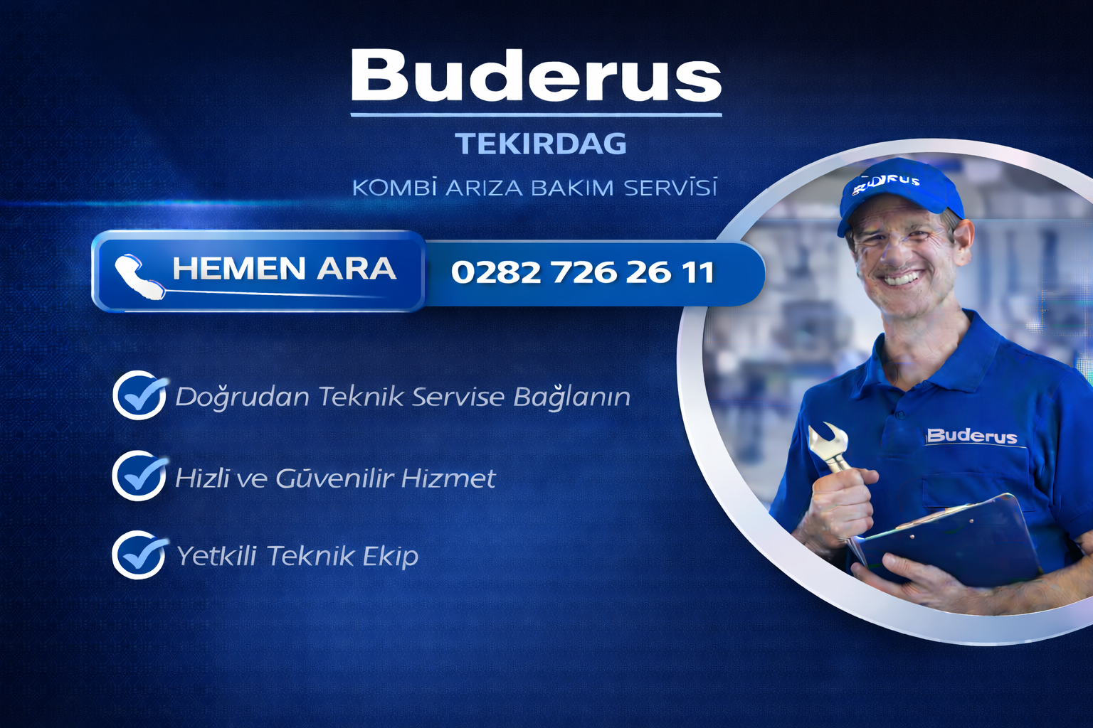 BUDERUS TEKİRDAĞ KOMBİ ARIZA BAKIM SERVİSİ
