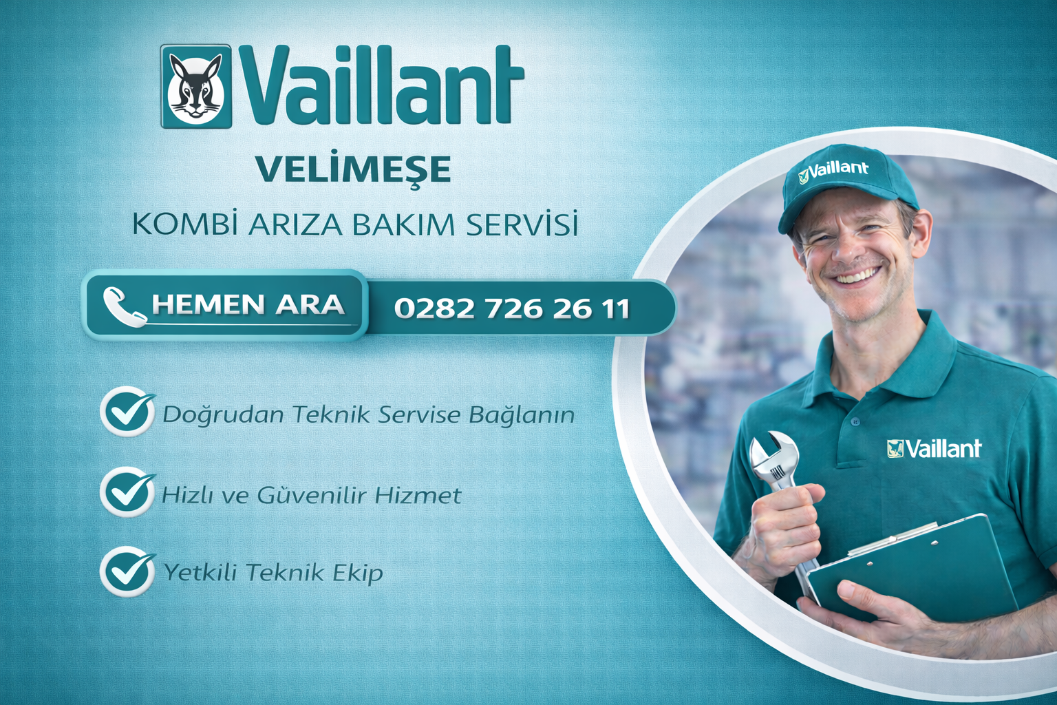 VAİLLANT VELİMEŞE KOMBİ ARIZA BAKIM SERVİSİ
